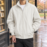 Hadrian-Ellis Stand Collar Jacket - Off White