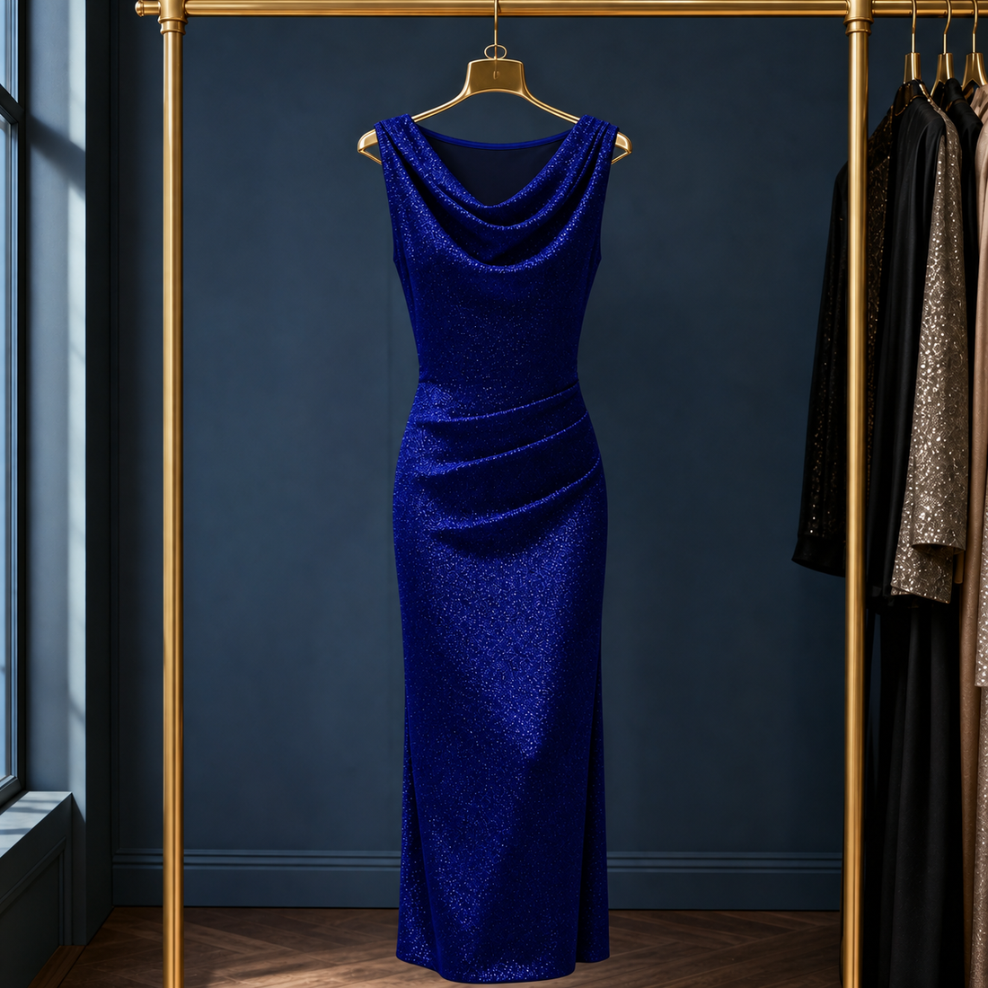 Margot-Jade Bodycon Dress - Blue