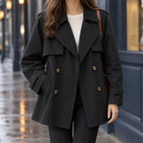 Annalise Double Breasted Jacket - Black