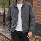 Harry-Jude Stand Collar Jacket - Dark Gray