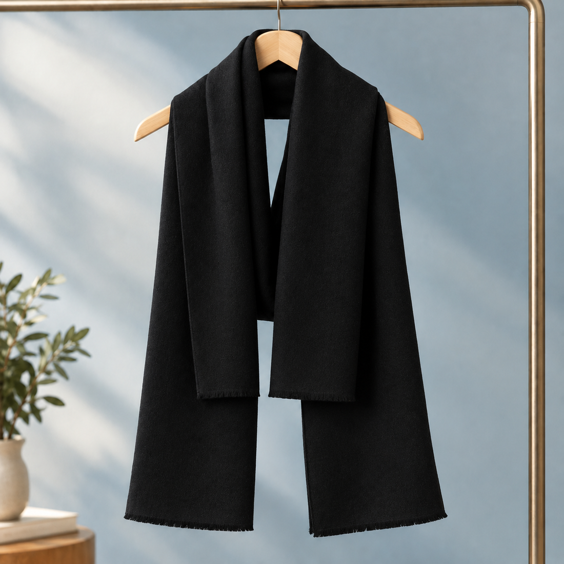 Sinclair Cashmere Scarf - Black