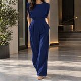 Nicole-Lane Tailored Jumpsuit - Royal Blue