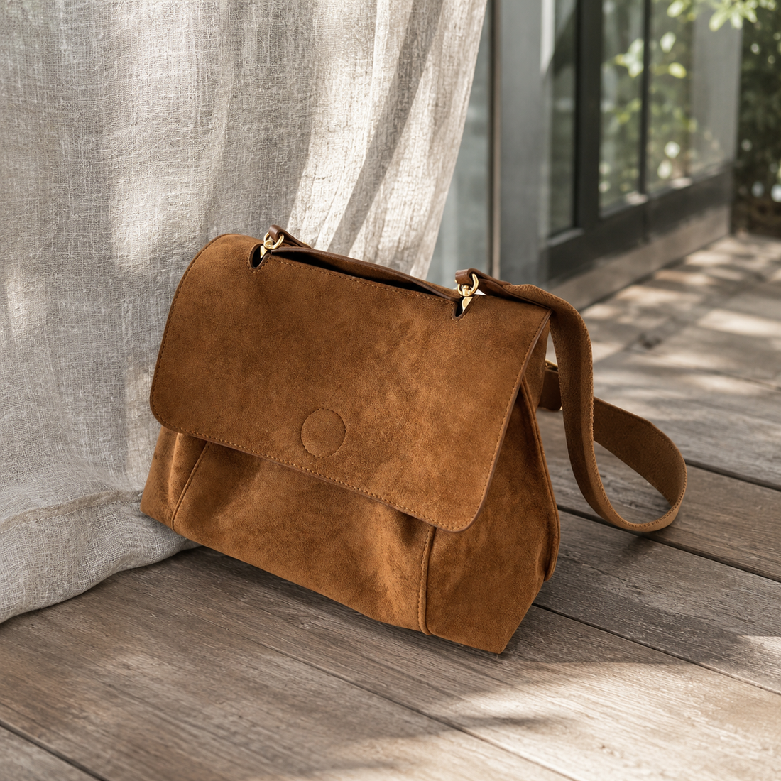 Spinelli Textured Crossbody Bag - Brown
