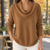 Tiffany-Marie Cowl Neck Sweater - Brown