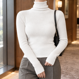Elettra Turtleneck Sweater - White