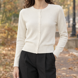 Michelle-Mae Merino Cardigan - Off White