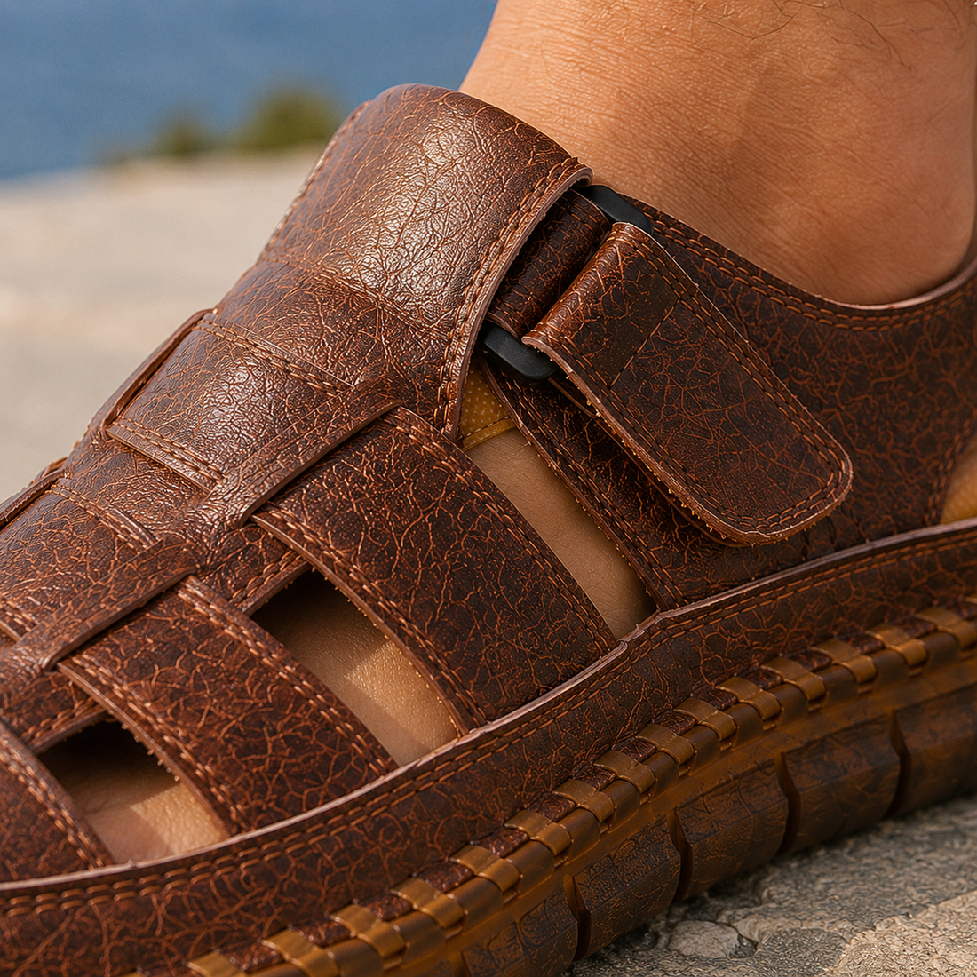 Cecconi Fisherman Sandals - Lead Product Detail