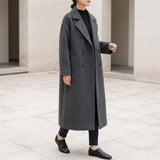 Elodie Double-Breasted Coat - Gery