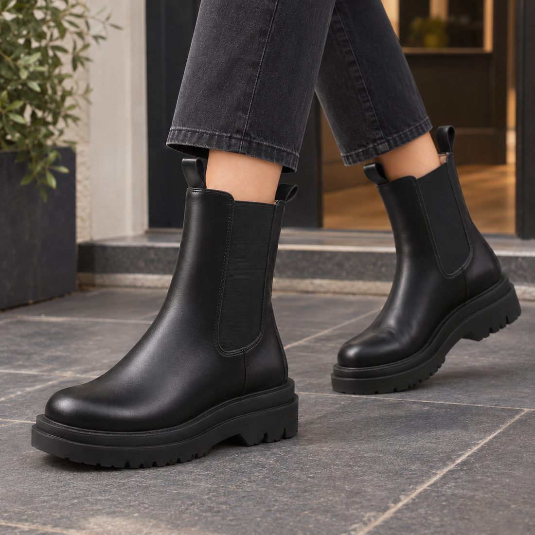 Carrera Chelsea Boots - Black Short Tube