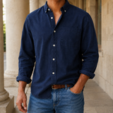 Evander Relaxed Shirt - Dark Blue