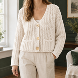 Melanie Chunky Cardigan - Off White