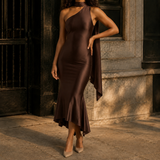 Luna Mermaid Dress - Brown