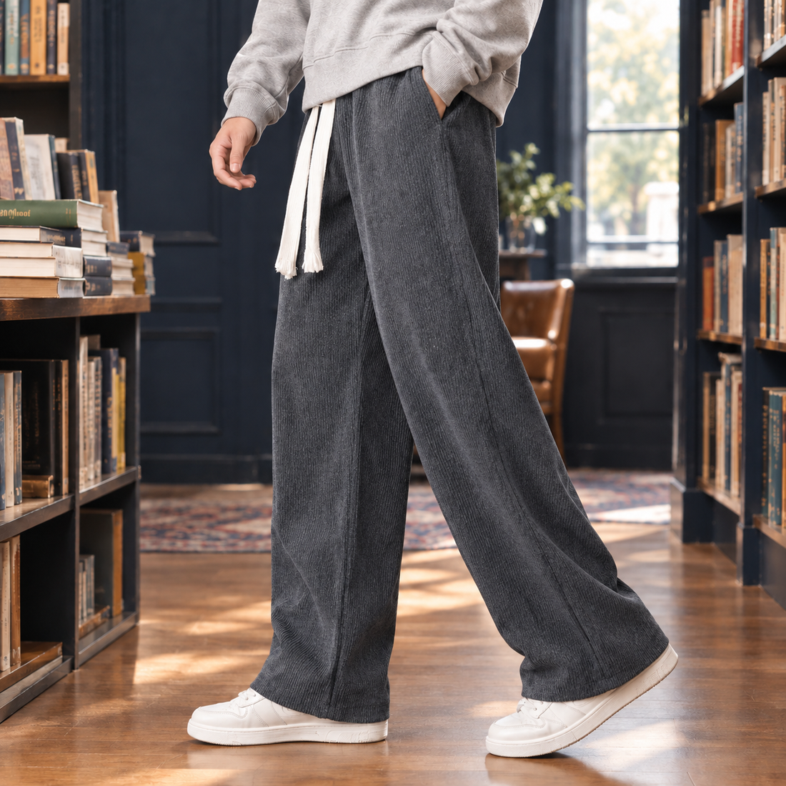 Jamie Relaxed Pants - Dark Gray
