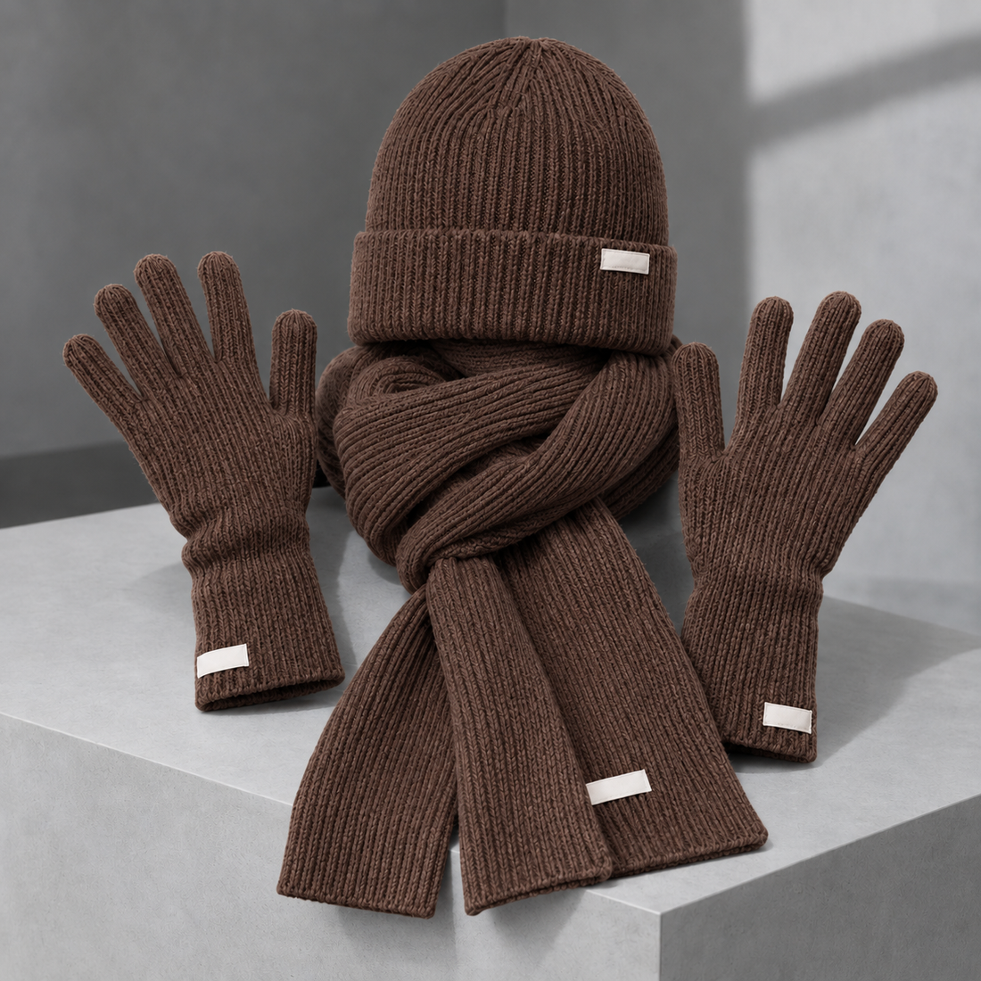 Remington Cashmere Accessory Set - Brown