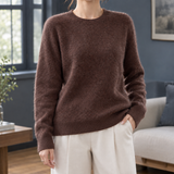 Adele-June Cashmere Sweater - Brown