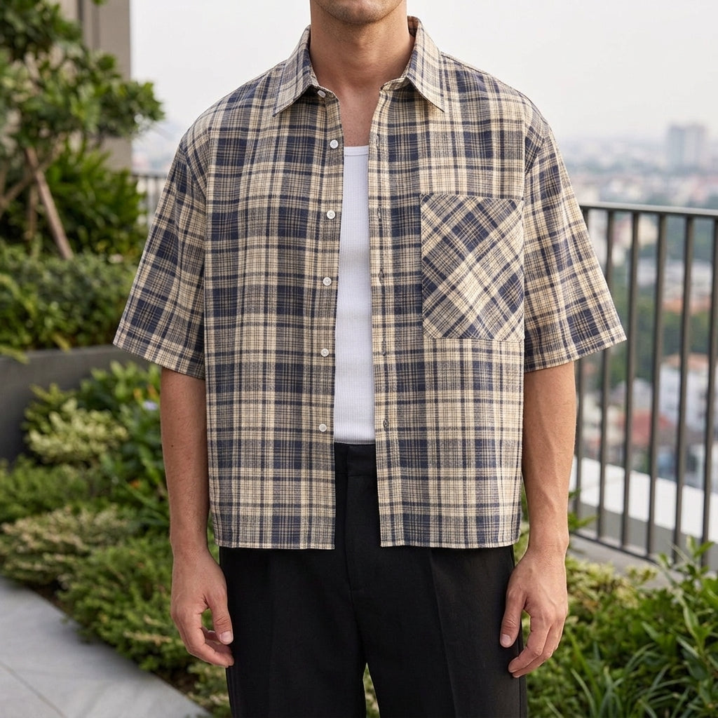 Caleb Relaxed Shirt - Blue