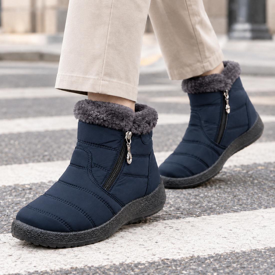 Gaeta Waterproof Ankle Boots - Blue