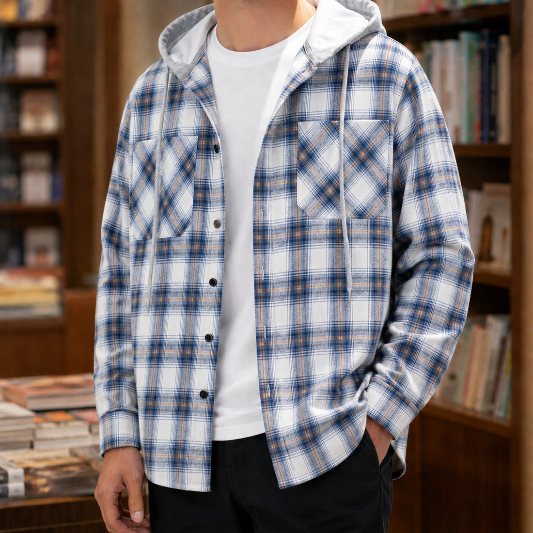 Remy Hooded Jacket - Blue