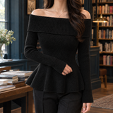 Hesper-Marie Off Shoulder Top - Black