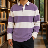 Hugo Striped Rugby Shirt - Purple