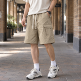 Damaso Relaxed Cargo Shorts - Khaki