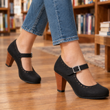 Mazzanti Brogue Mary Janes - Black