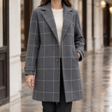 Florentine Windowpane Coat - Gray