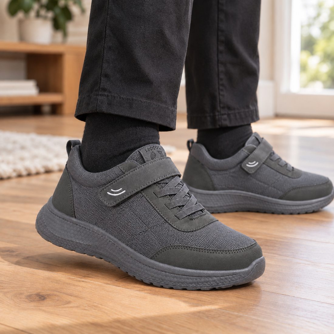 Grosseto Strap Sneakers - Gray