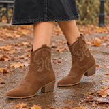 Ardenti Western Ankle Boots - Brown