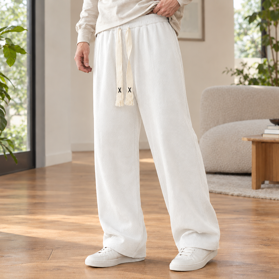 Ferrand-Hayes Wide Leg Pants - White
