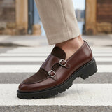 Santoro Monk Strap Shoes - Lead Product Detail