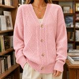 Iris-Hope Textured Sweater - Pink