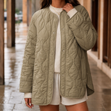 Pippa-Claire Quilted Coat - Khaki
