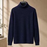 Maximilian Turtleneck Sweater - Navy Blue