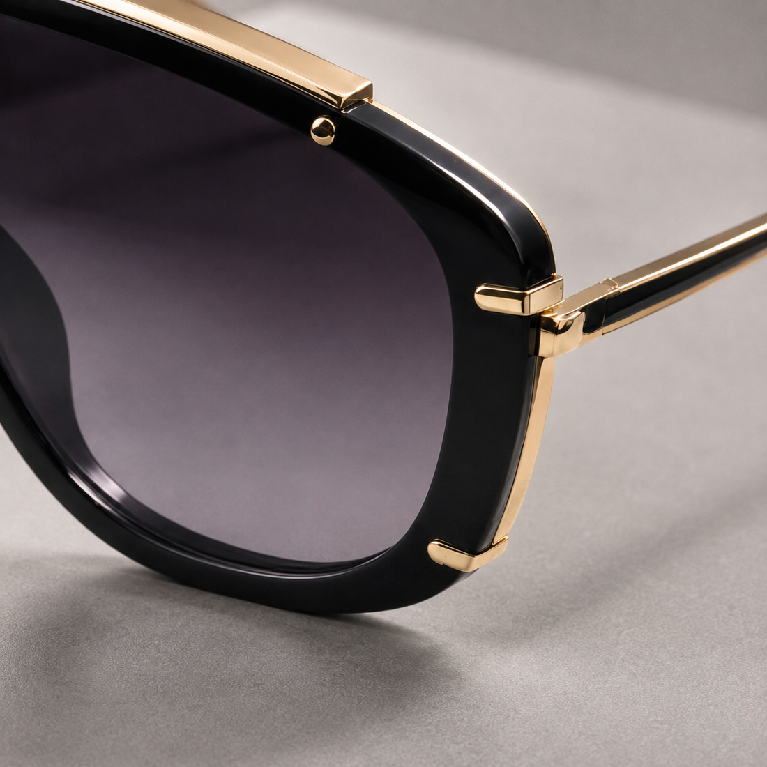 Leopold Sculptural Shield Sunglasses - Lead Product Detail