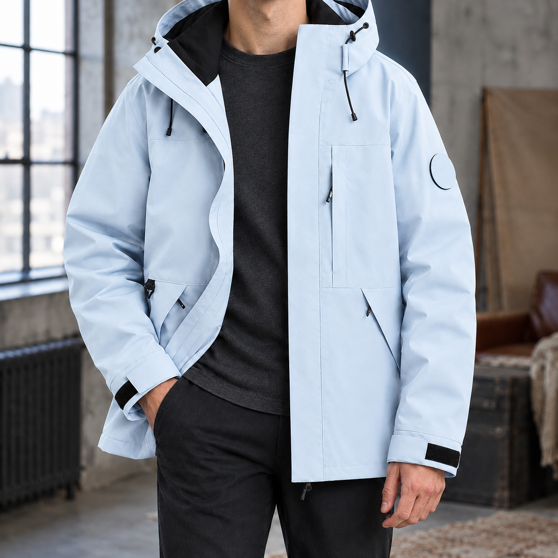 Lucas Utility Jacket - Moonlight Blue