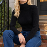 Armelle-Mae Turtleneck Sweater - Black