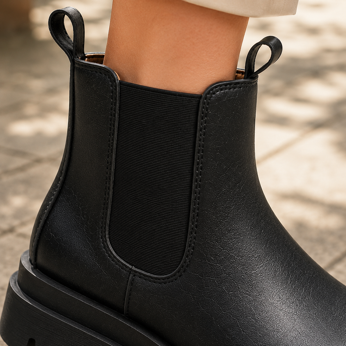 Brunello Chunky Chelsea Boots - Lead Product Detail