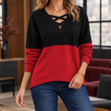 Fleur-June Crossover Top - Red