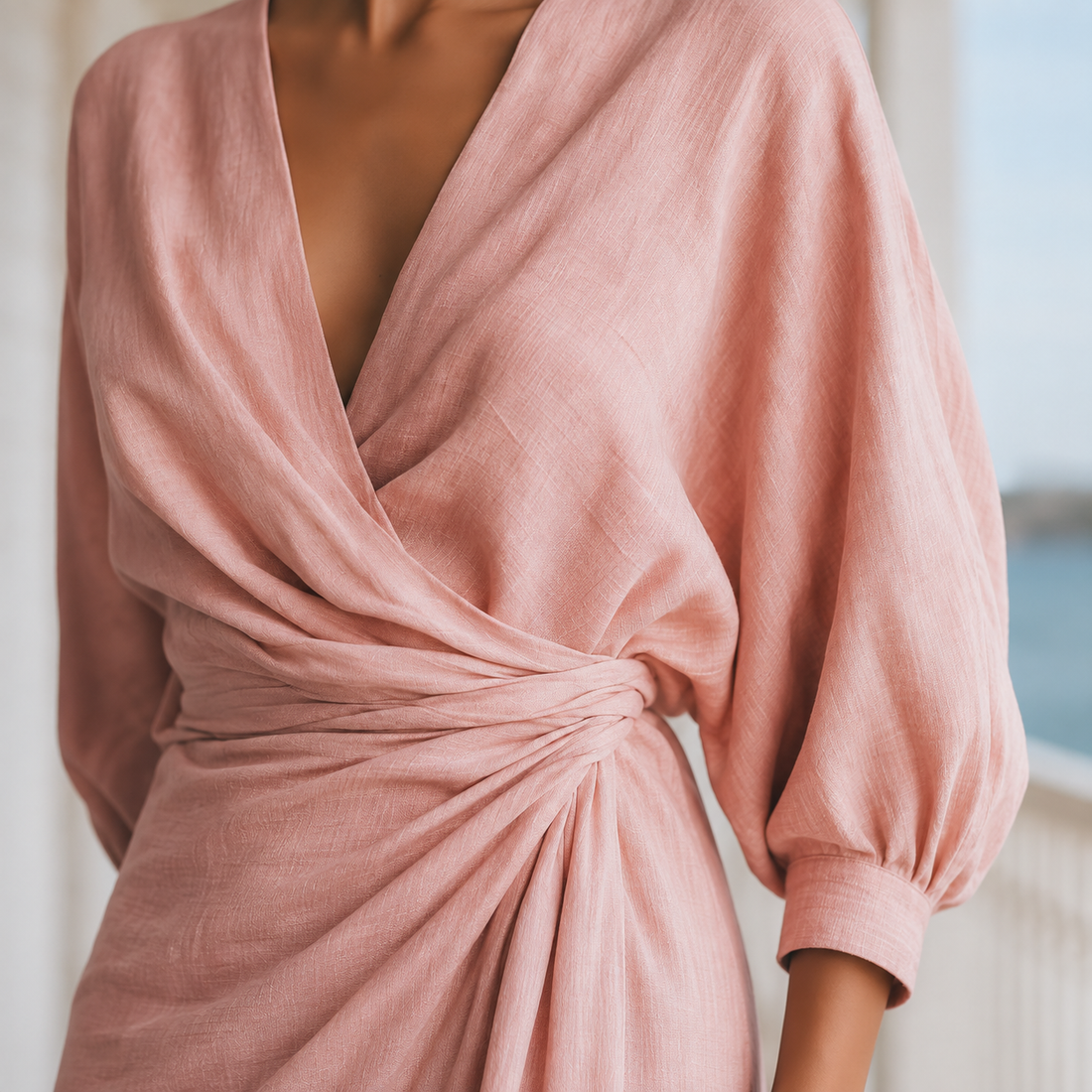 Hallie Draped Maxi Dress - Lead Product Detail