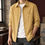 Alastair Plaid Overshirt - Yellow Grid
