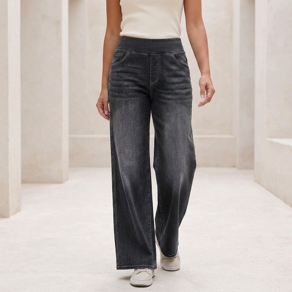 Sofia Wide Leg Pants - Black