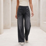 Sofia Wide Leg Pants - Black