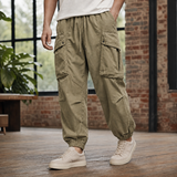 Augustin Relaxed Cargo Pants - Khaki
