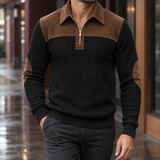 Aurelien Ribbed Pullover - Black