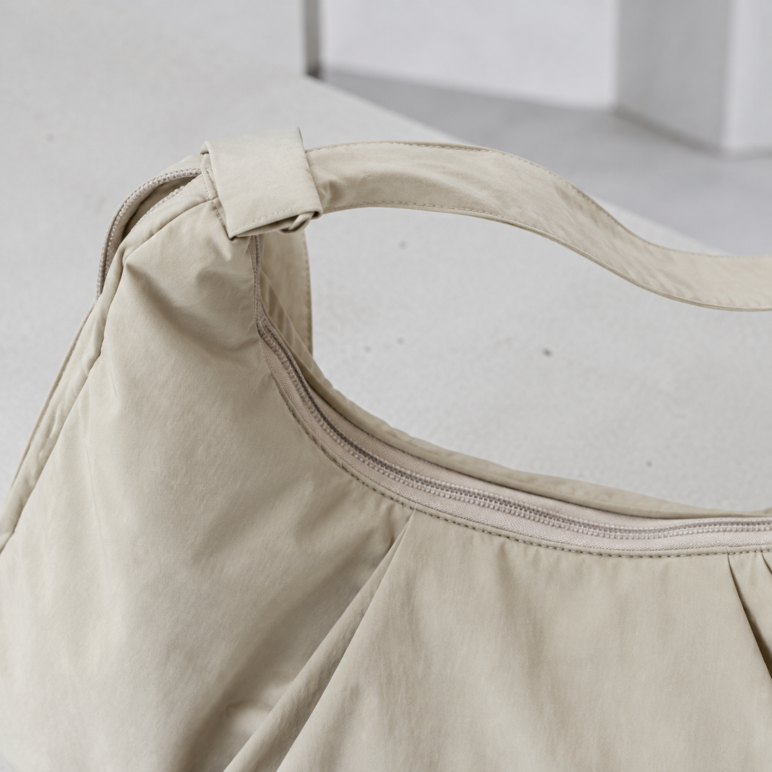 Soriano Ruched Shoulder Bag - Lead Product Detail