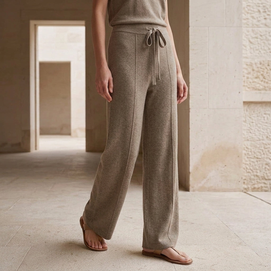 Florence Wide Leg Pants - Purple-velvet-color