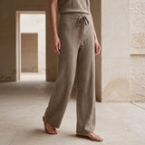 Florence Wide Leg Pants - Purple-velvet-color