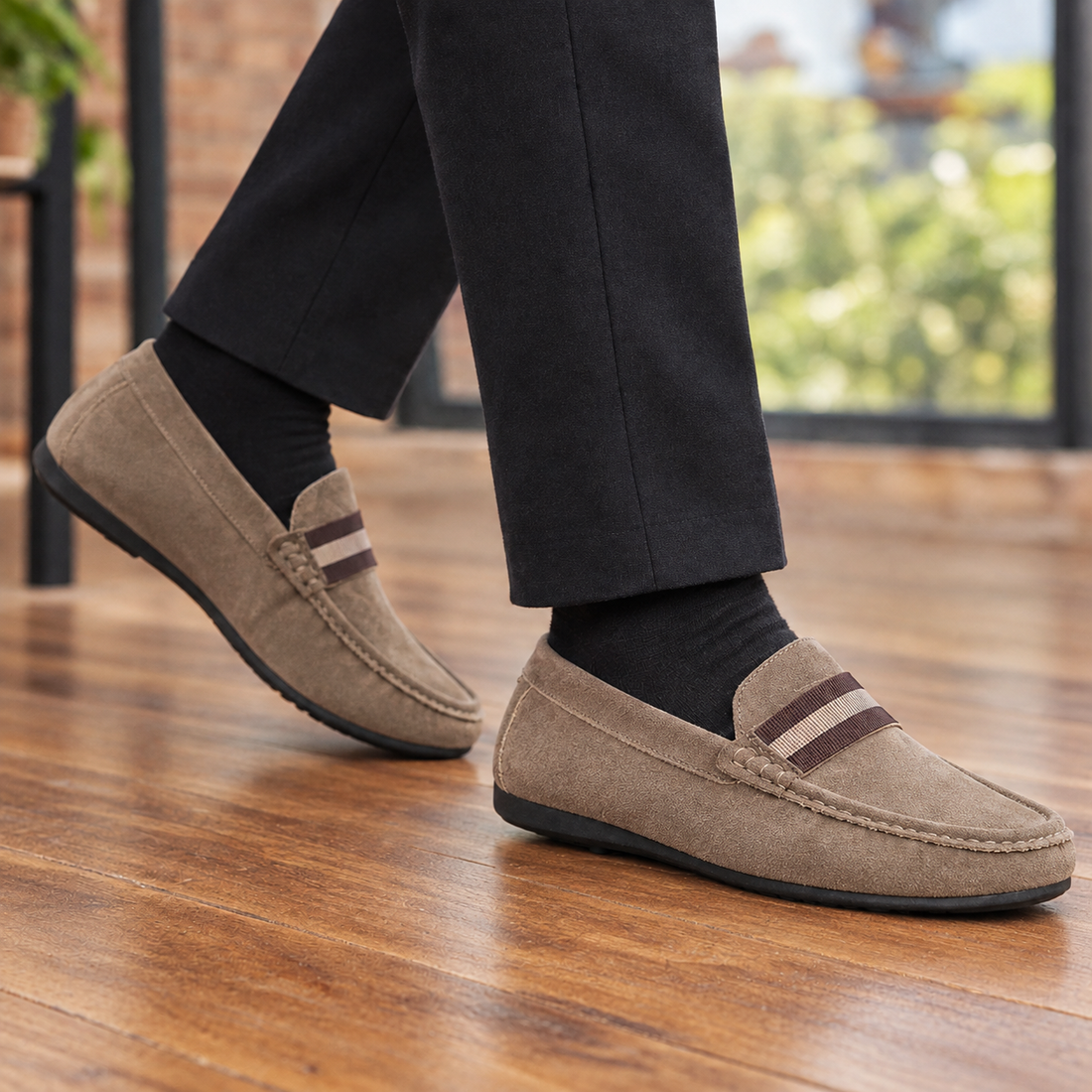 Cassano Slip-On Loafers - Khaki