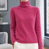 Mackenzie Roll Neck Top - Pink